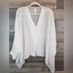 WynneLayers | NWOT Unstructured White Chiffon Top